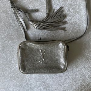 Saint Laurent silver belt bag